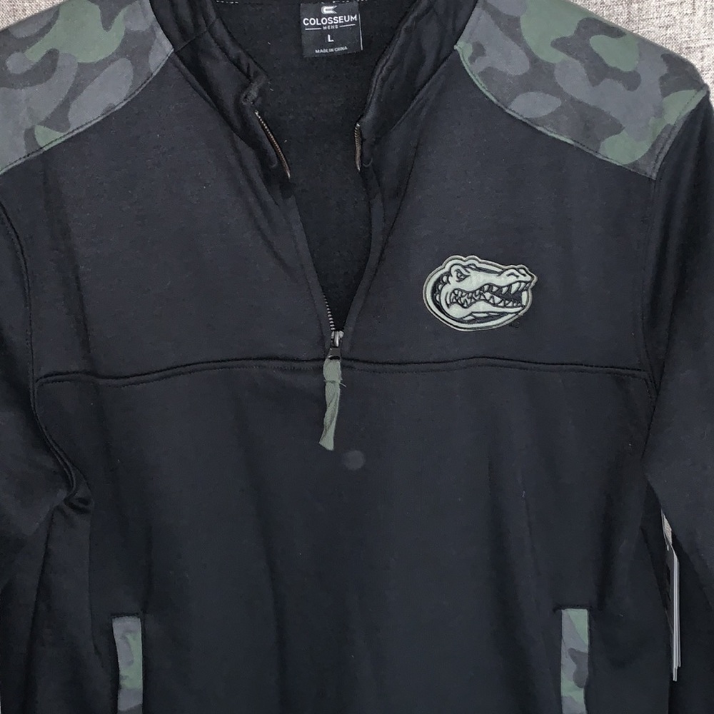 Florida Gators Pullover Jacket 1/4 Zip Colosseum OHT Military Camo NWT Large - Picture 8 of 15